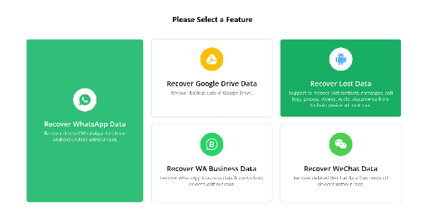 Click Recover to start android data recovery. Click Recover to start android data recovery.