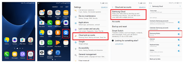 Samsung Notes Backup