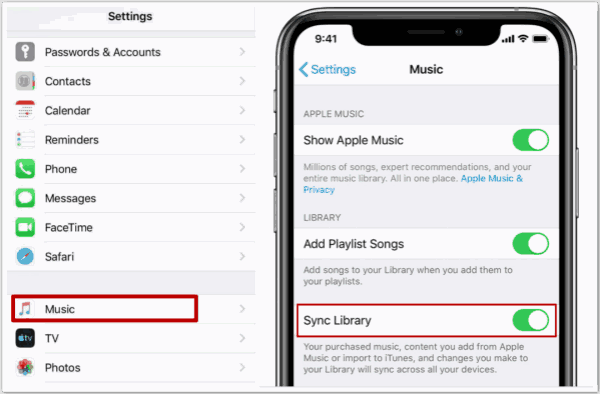 Sync Apple Music library to iTunes