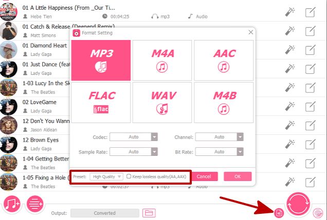 More Life output settings