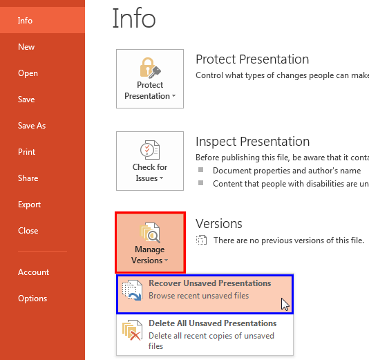 PowerPoint Recovery