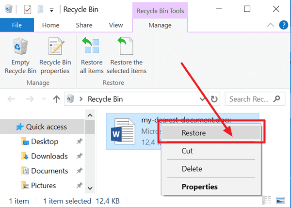 Recover Deleted Excel File