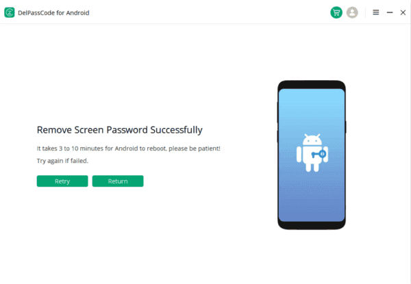 Removed screen lock Removed screen lock