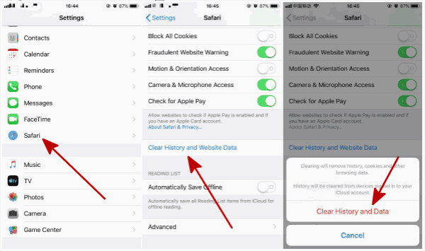 How to Clear History on Safari iPhone
