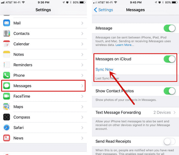 iPhone Messages Uploading to iCloud Paused