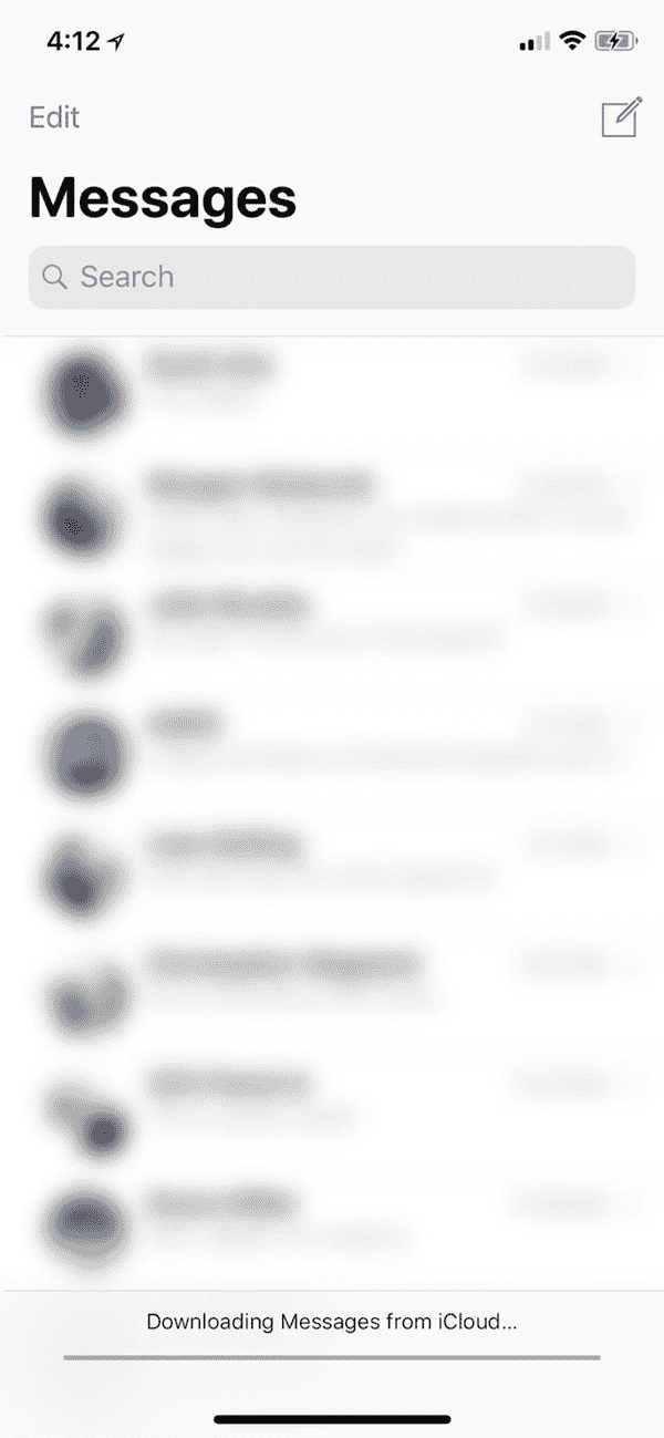 iPhone Messages Uploading to iCloud Paused