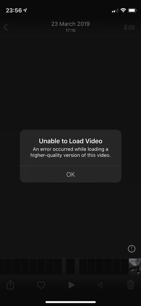iPhone Unable to Load Video