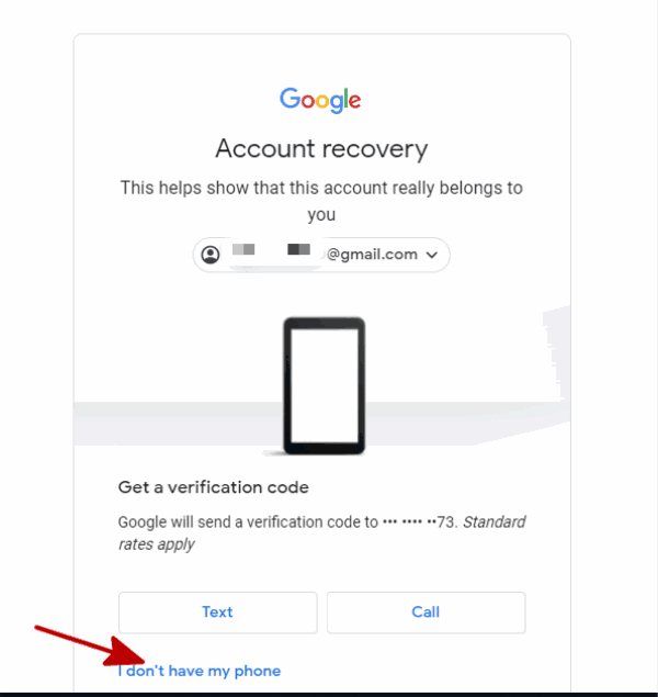 Google Account Forgot Password