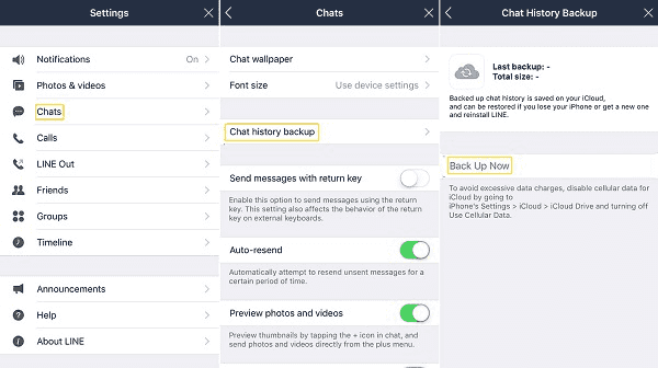 Transfer LINE Chat from iPhone to iPhone