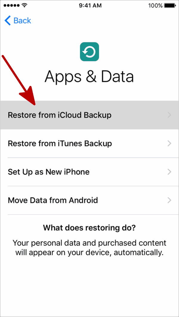 Save photos from iPhone to iCloud