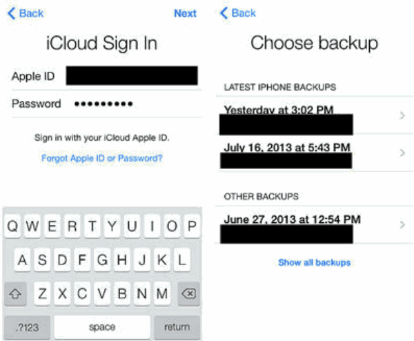 Get iCloud photos back onto iPhone