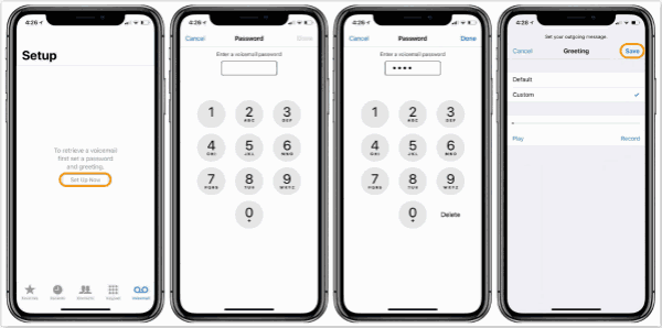 Set up voicemail on iPhone Set up voicemail on iPhone