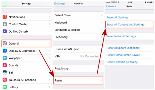 Restore contacts from iCloud