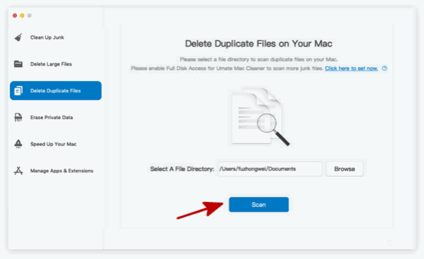 Delete duplicate files