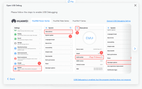 Allow USB debugging