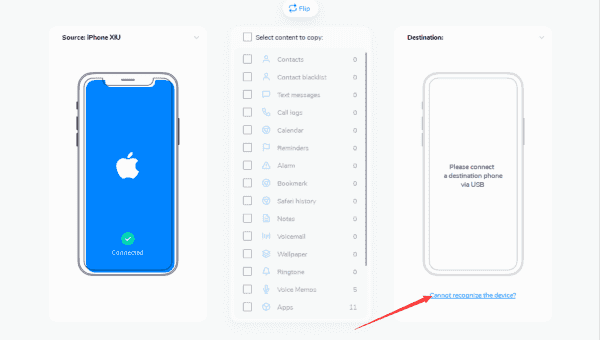 Move contacts from iPhone to HUAWEI