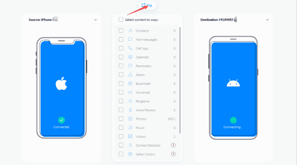 Transfer Contacts from Samsung to Huawei