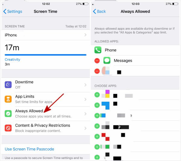 How to set screen time on iPhone