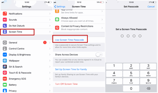 How to set screen time on iPhone