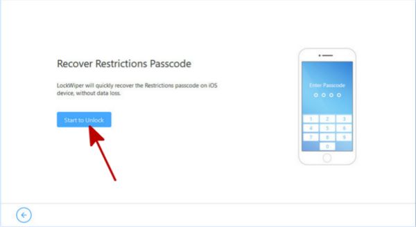 Recover restrictions passcode