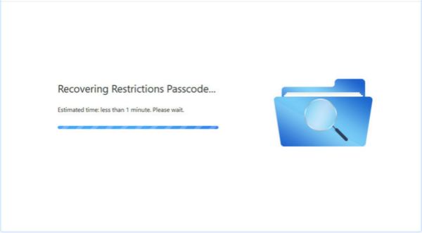 Recovering restriction passcode