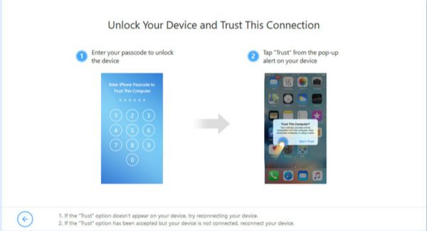 Trust computer on iPhone