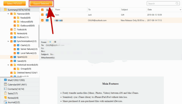Export repaired Outlook Export repaired Outlook
