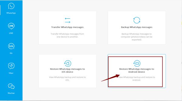 Restore WhatsApp messages to HUAWEI Restore WhatsApp messages to HUAWEI