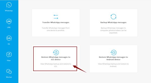 Restore WhatsApp to iPhone Restore WhatsApp to iPhone