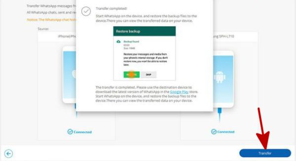 Copy WhatsApp messages from iPhone to HUAWEI Copy WhatsApp messages from iPhone to HUAWEI