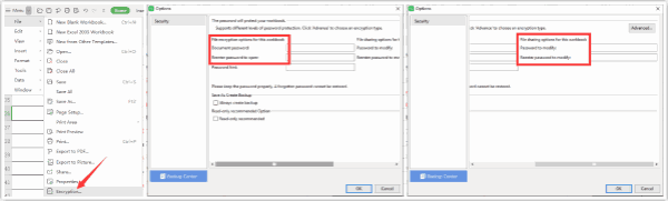 Password protect excel