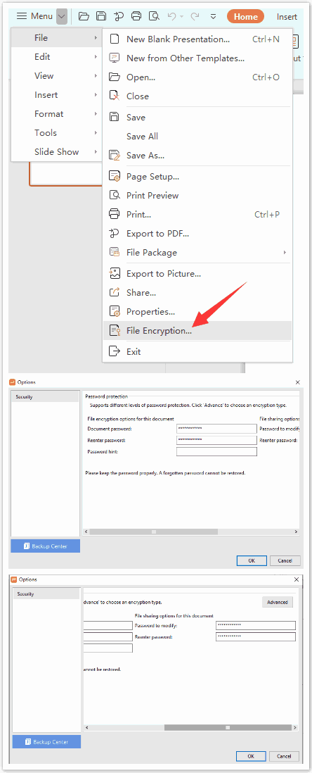 Remove ppt password encryption