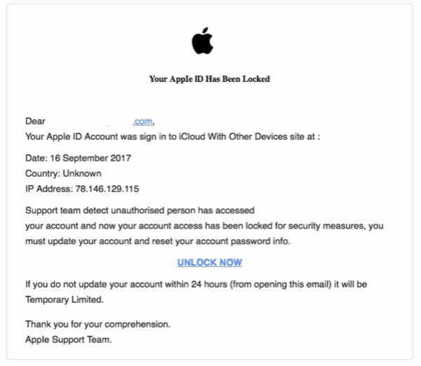 Apple ID has been locked