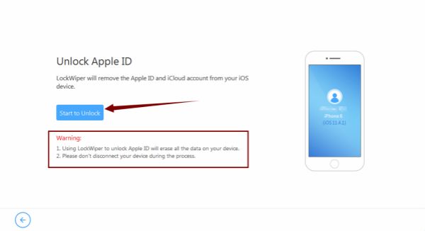 Start Delete Apple ID