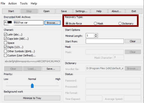 WinZip password cracker