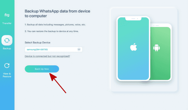 Backing up WhatsApp Backing up WhatsApp