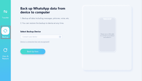 WhatsApp Chat backup