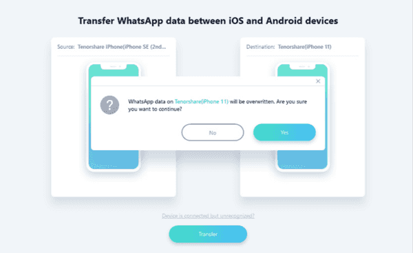 Transfer WhatsApp messages to new iPhone directly