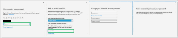 Change Windows user password